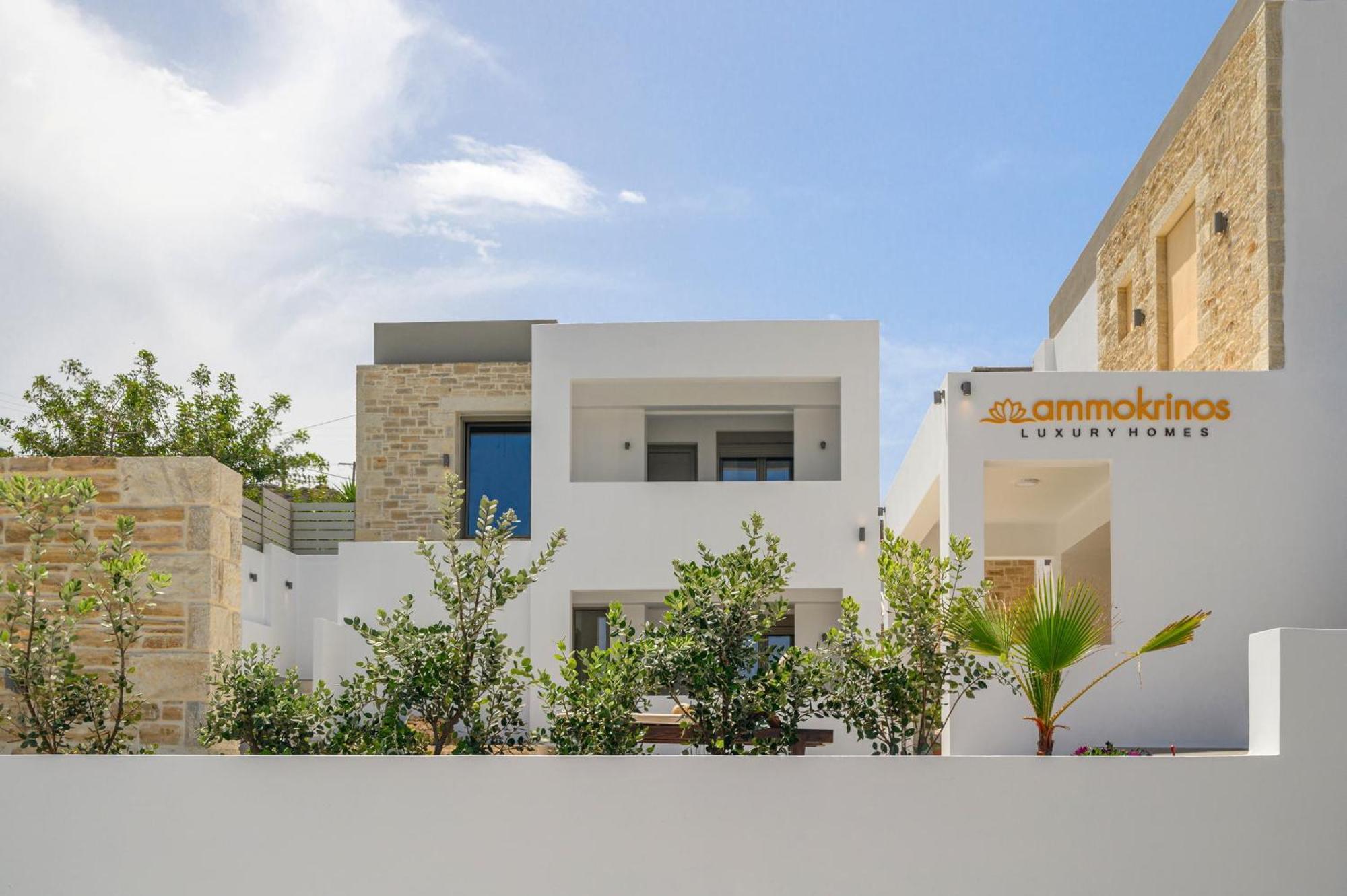 Ammokrinos Luxury Homes,150M From The Beach Kalamaki  Exterior photo