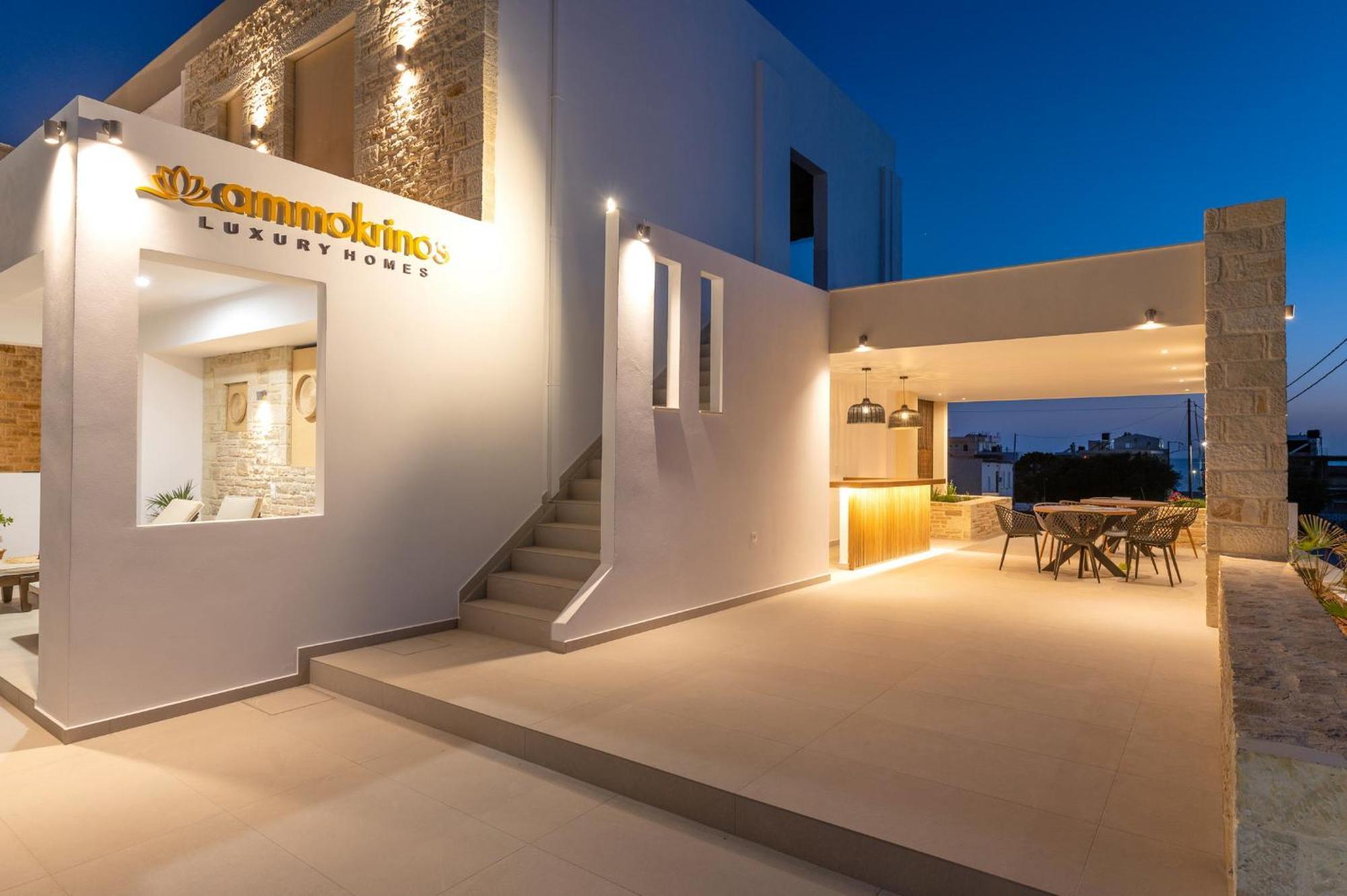 Ammokrinos Luxury Homes,150M From The Beach Kalamaki  Exterior photo