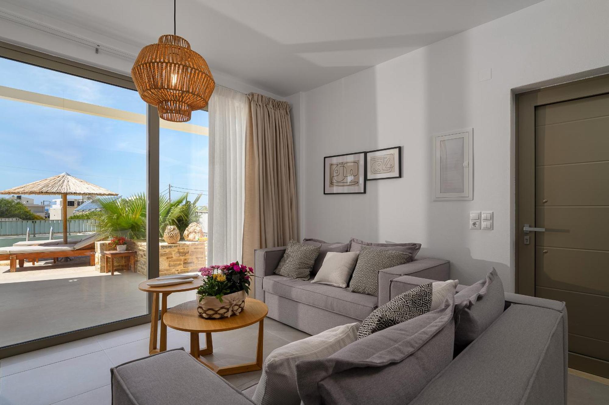 Ammokrinos Luxury Homes,150M From The Beach Kalamaki  Exterior photo