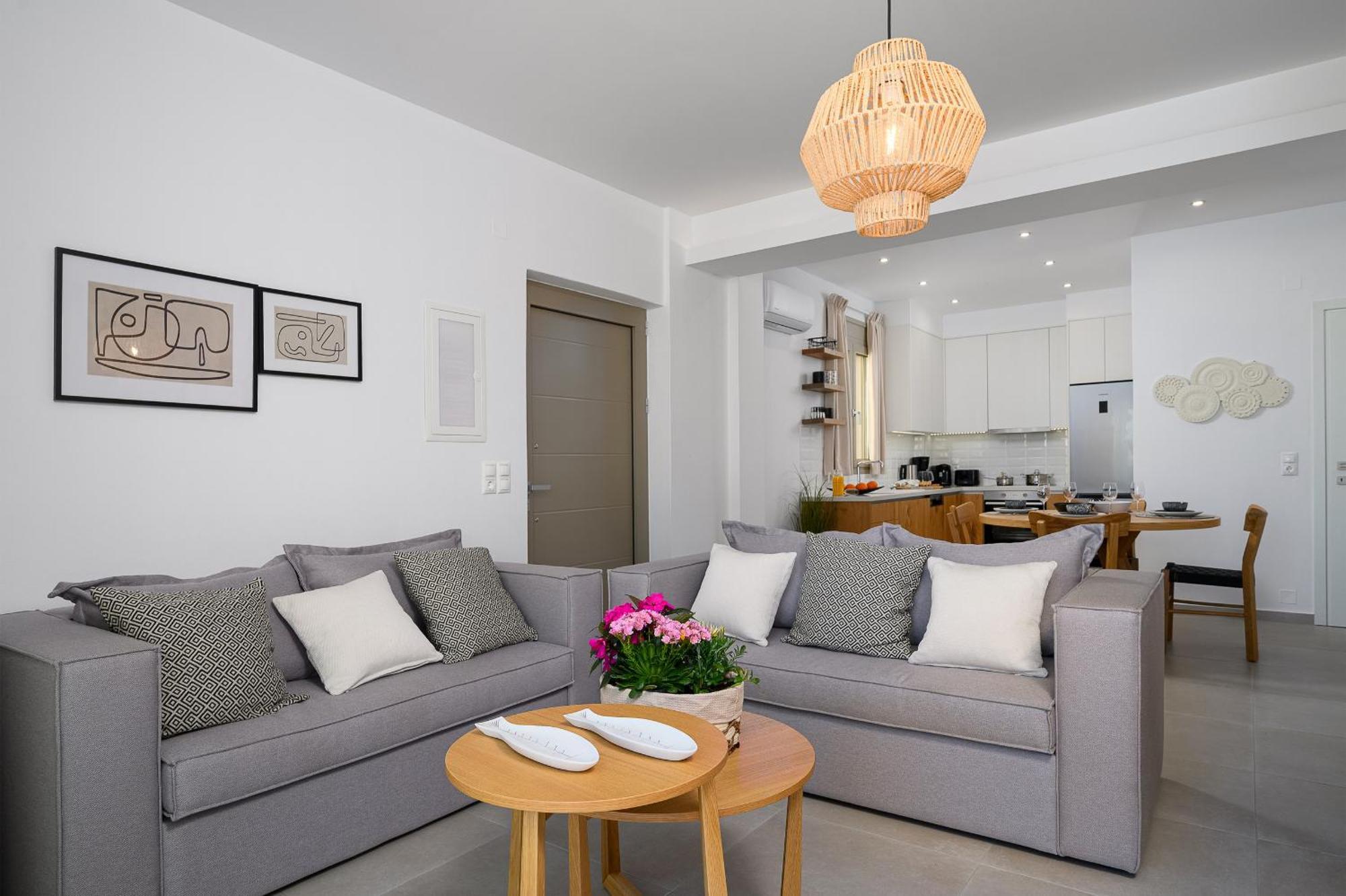 Ammokrinos Luxury Homes,150M From The Beach Kalamaki  Exterior photo