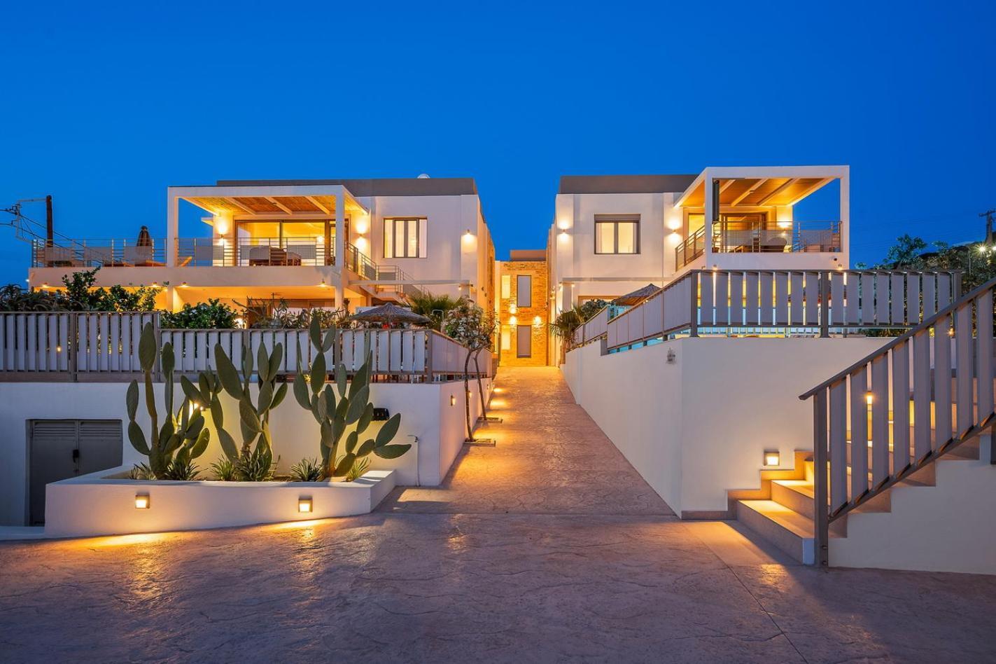Ammokrinos Luxury Homes,150M From The Beach Kalamaki  Exterior photo